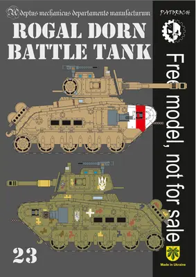 [Elli Patoroch] Warhammer 40K - Rogal Dorn Battle Tank-52纸模网 - 海量纸模型图纸下载