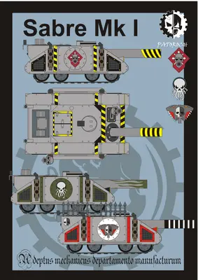 [Elli Patoroch] Warhammer 40K - Sabre MkI-52纸模网 - 海量纸模型图纸下载