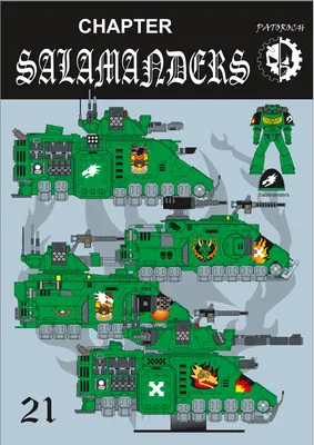 [Elli Patoroch] Warhammer 40K - Salamanders Primaris Chapters-52纸模网 - 海量纸模型图纸下载