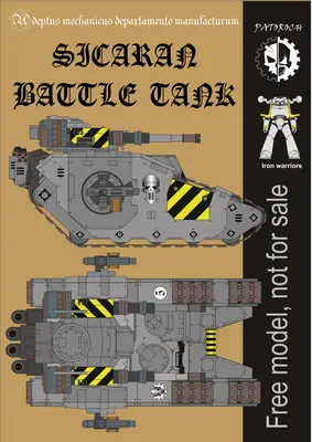 [Elli Patoroch] Warhammer 40K - Sicaran Battle Tank - Iron Warriors-52纸模网 - 海量纸模型图纸下载