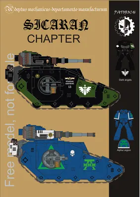 [Elli Patoroch] Warhammer 40K - Sicaran Chapter-52纸模网 - 海量纸模型图纸下载