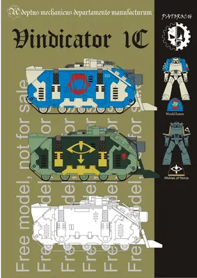 [Elli Patoroch] Warhammer 40K - Vindicator 1C-52纸模网 - 海量纸模型图纸下载