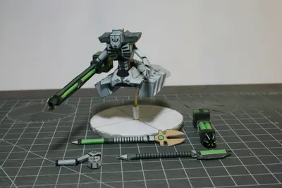 Warhammer 40K - Necron Destroyer-52纸模网 - 海量纸模型图纸下载